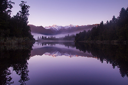 Morning Fog at Lake Matheson thumbnail