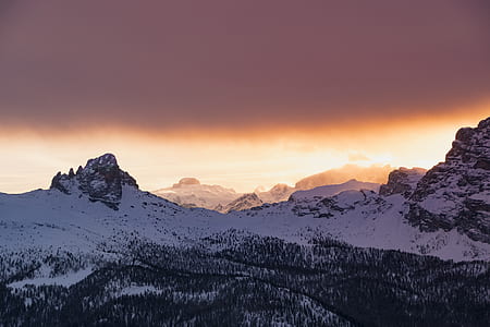 mountain range at golden hour thumbnail
