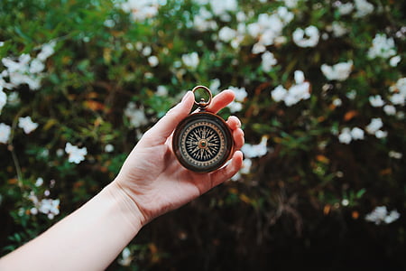 person holding compass thumbnail