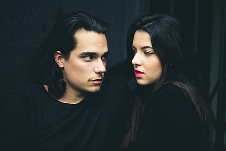 man wearing black crew-neck shirt thumbnail