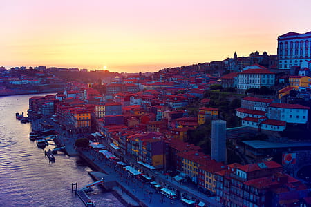 Sunset - Porto - Old Town From Bridge - Northern Portugal thumbnail