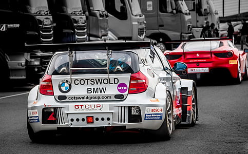 selected-color photo of white BMW sports car thumbnail