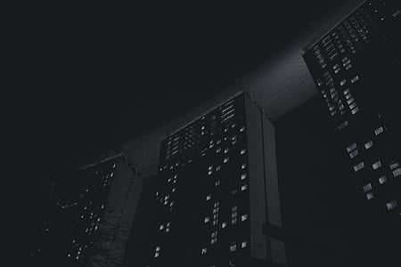 lighted high rise buildings thumbnail