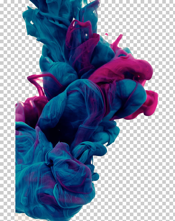 Color thick smoke, blue and pink smoke PNG clipart
