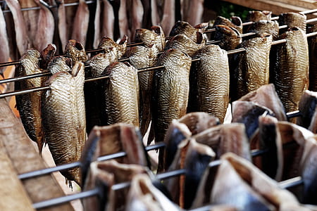 dried fish on rack thumbnail