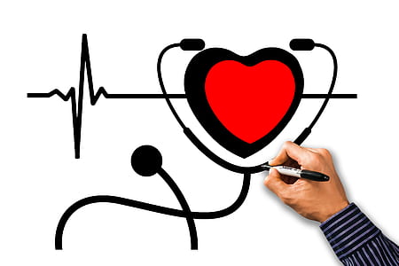 person drawing stethoscope with heart thumbnail