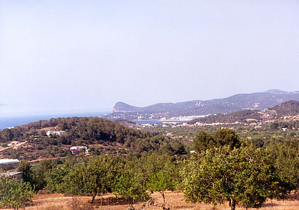Sant Antoni de Portmany from afar in Ibiza, Spain thumbnail
