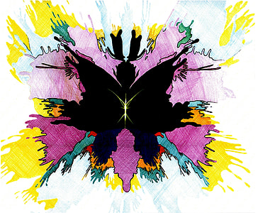 Purple and Yellow Splash of Paint thumbnail