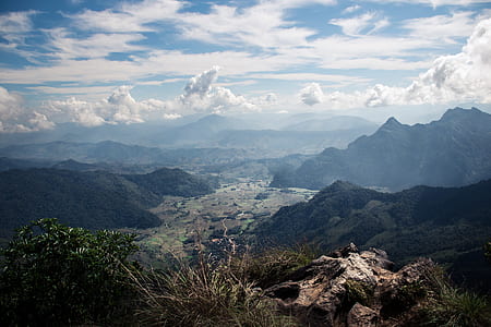landscapes under white clouds at daytime thumbnail