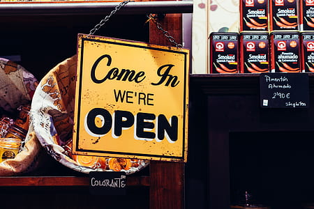 Come in we're open signage thumbnail