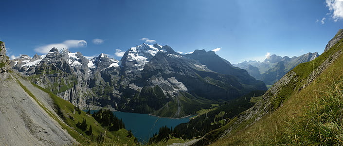 aerial view of mountain thumbnail