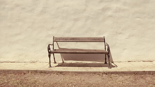 brown wooden park bench thumbnail