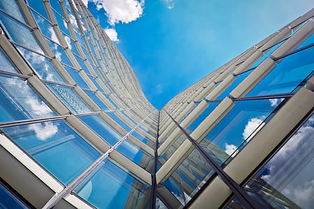 worm's eye view of glass building thumbnail