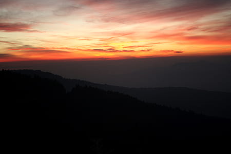 A sunrise in the Blue Ridge Mountains. thumbnail