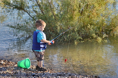 boy fishing in body of water thumbnail