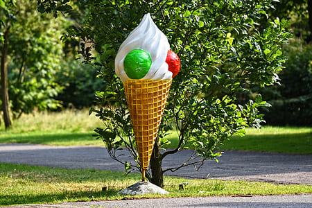 white ice cream outdoor decor thumbnail