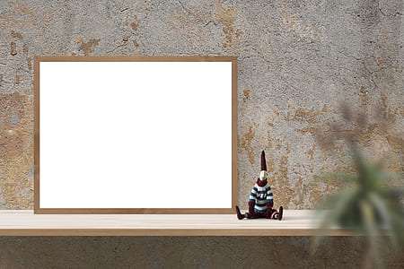 white board with brown frame thumbnail