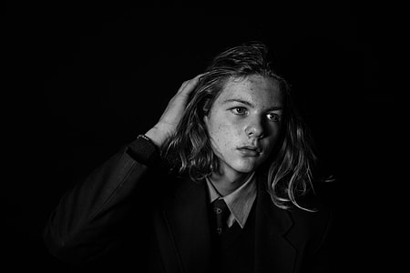 black And White, people, men, one Person thumbnail