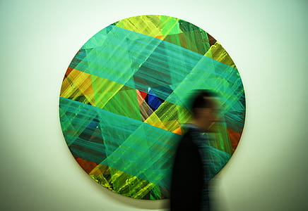 Man Passing by Multicolored Art thumbnail