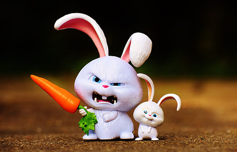 rabbit holding carrot illustration thumbnail