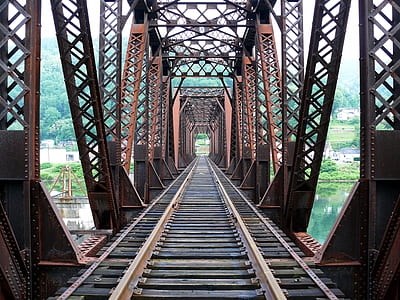 brown steel railway thumbnail