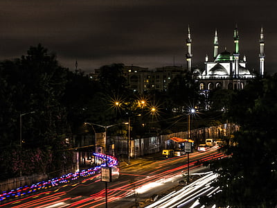 timelapse photo of street during nighttime thumbnail