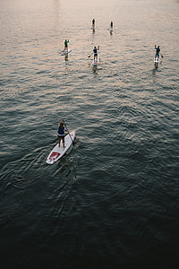 Paddleboarding at sunset thumbnail