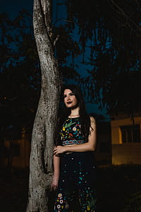 Woman Standing Near Tree thumbnail