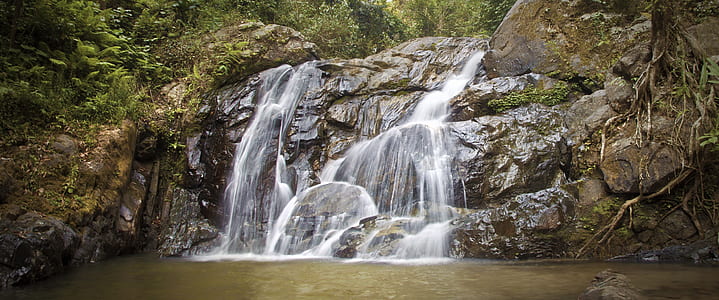 photography of flowing waterfalls thumbnail