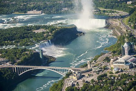 aerial photo of Niagara falls during daytime thumbnail