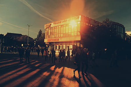 Building and People Walking Near thumbnail