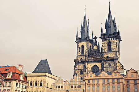 Front view of Prague s Old Town Square thumbnail