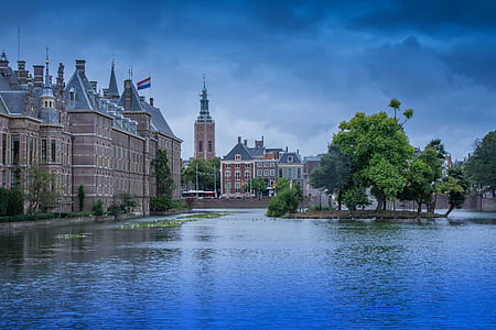architectural photography of houses and river thumbnail