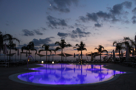 silhouette palm trees during sunset thumbnail