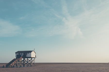 white and black house under blue sky during daytime thumbnail