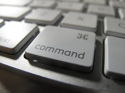 close-up photo of keyboard command button thumbnail