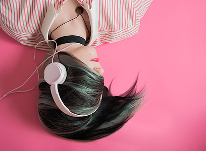woman wearing headphones thumbnail
