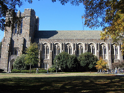 Gothic Reading Room in Perkin's Library at Duke University, North Carolina thumbnail