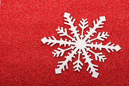 photo of gray and red snowflake illustration thumbnail
