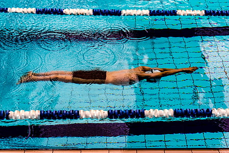 person swimming in the pool thumbnail