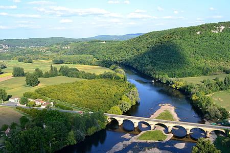 aerial photo of bridge and water at daytime thumbnail