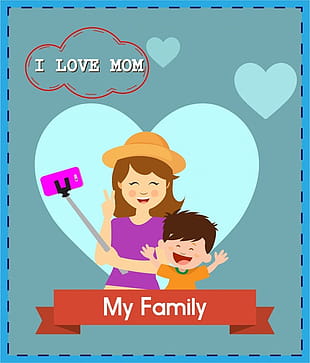 Happy Family Day Banner In Colored Flat Design Eps Ai File Free