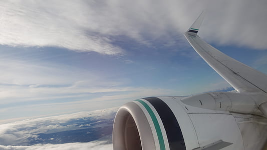 teal, black, and white aircraft turbine thumbnail