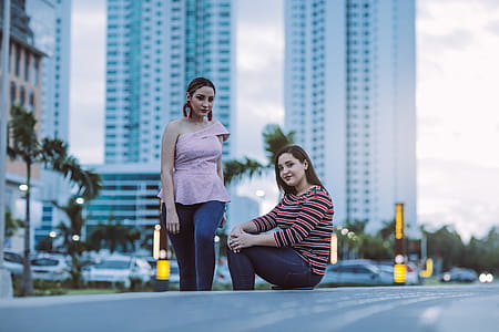 Portrait of Young Women Outdoors thumbnail
