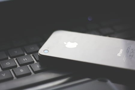 white iPhone on laptop thumbnail