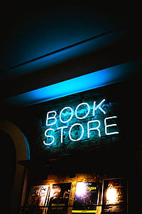 Book Store neon signage inside room thumbnail