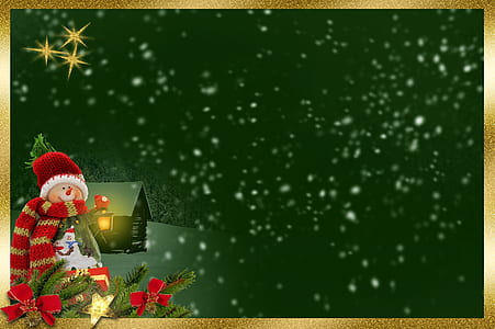 Christmas snowman illustration thumbnail