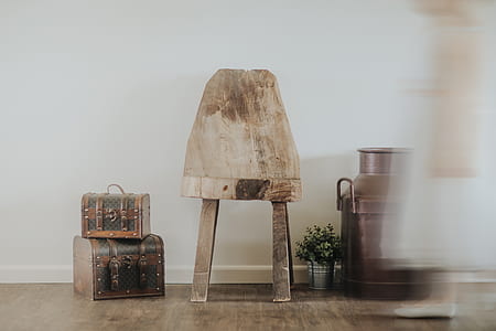 photo of two brown luggages on floor thumbnail