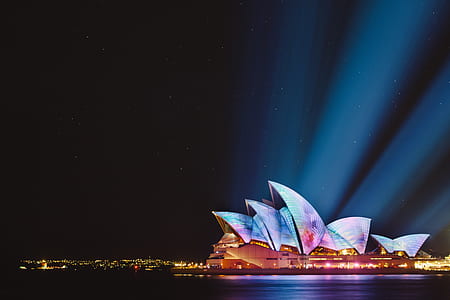 Sydney Opera House during night time thumbnail
