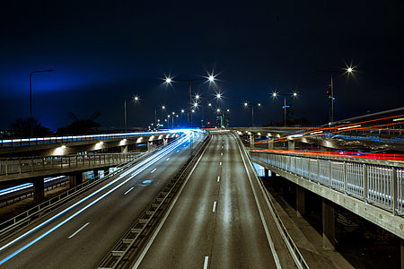 time lapse photo of cars creating light streaks thumbnail